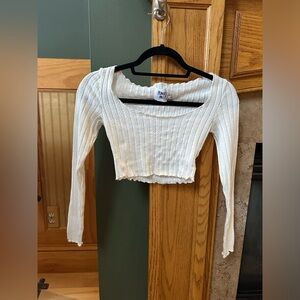Princess Polly knit crop top long sleeve